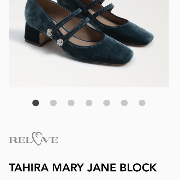Sam Edelman Tahira Block Heel Mary Jane Teal Size 8.5 - Picture 8 of 8